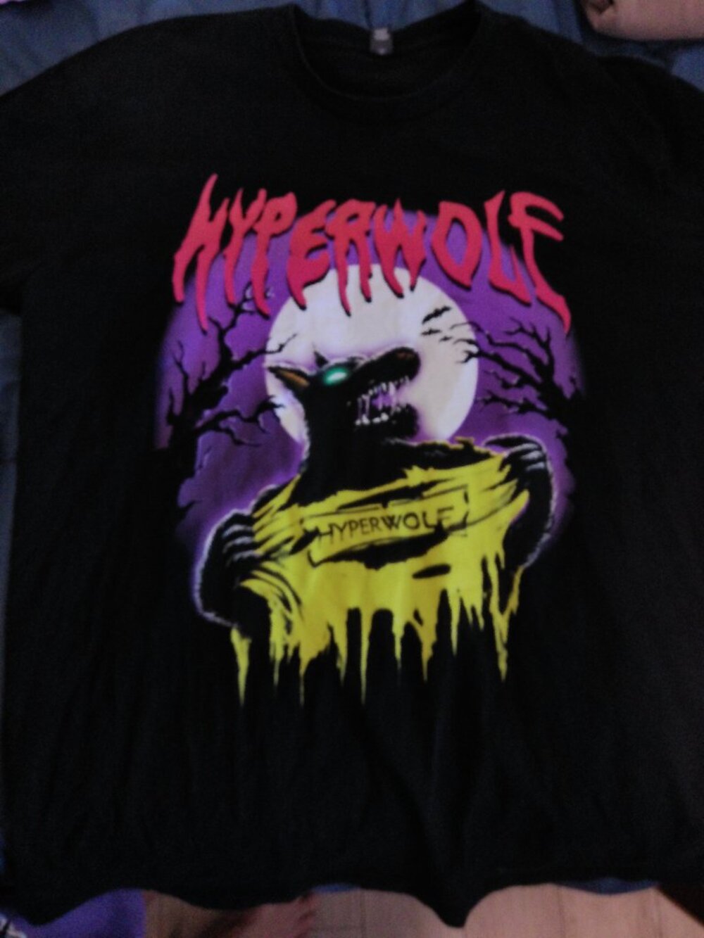 Mens XL Hyperwolf Halloween Shirt-Good Condition-No Tags